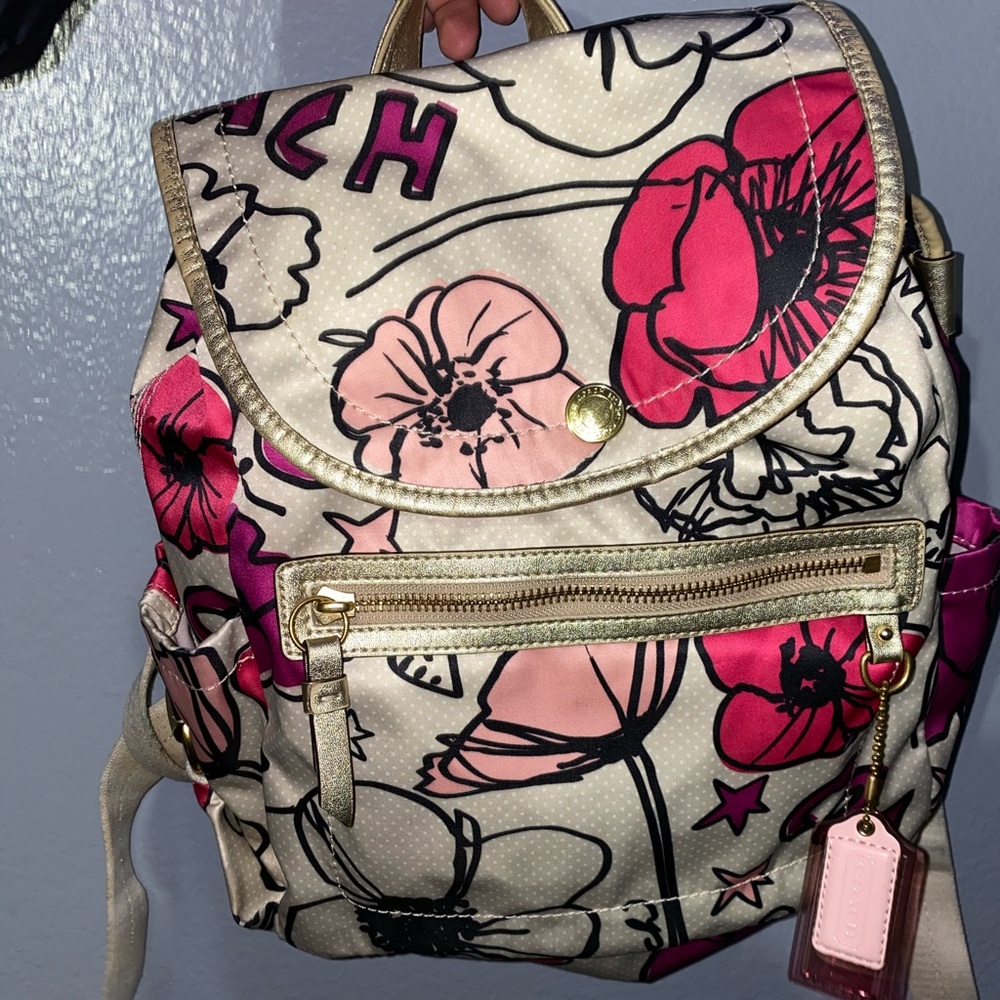 Coach Flower Backpack
